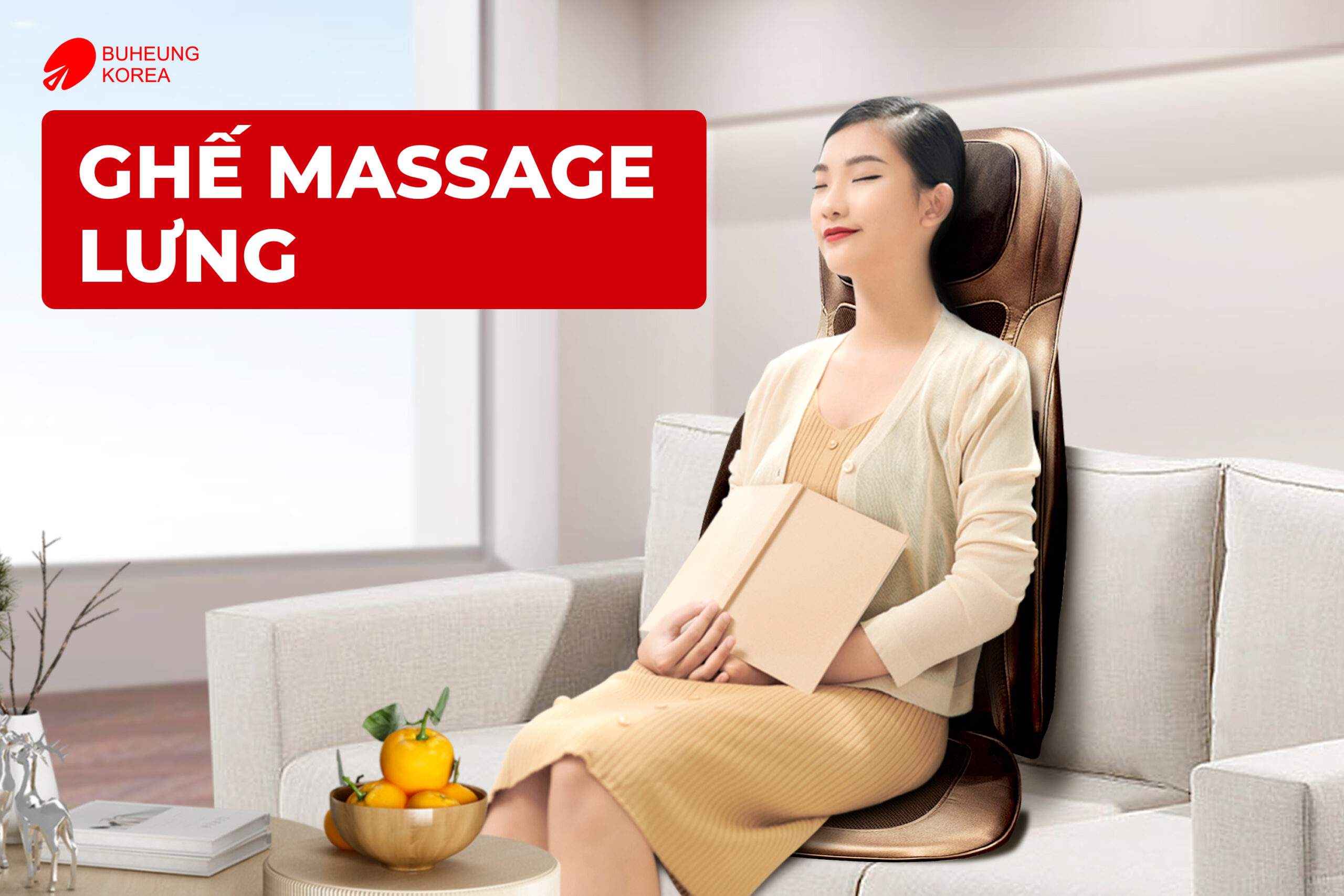 Ghế massage lưng nhỏ gọn tiện lợi