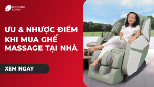 Minh họa ưu và nhược điểm của ghế massage tại nhà