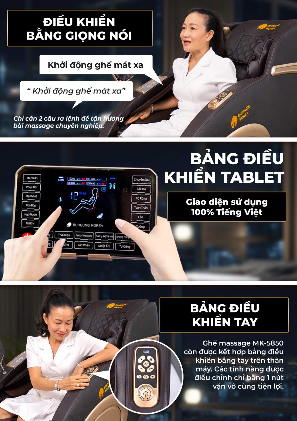 Ghế Massage BUHEUNG MK-5850 16