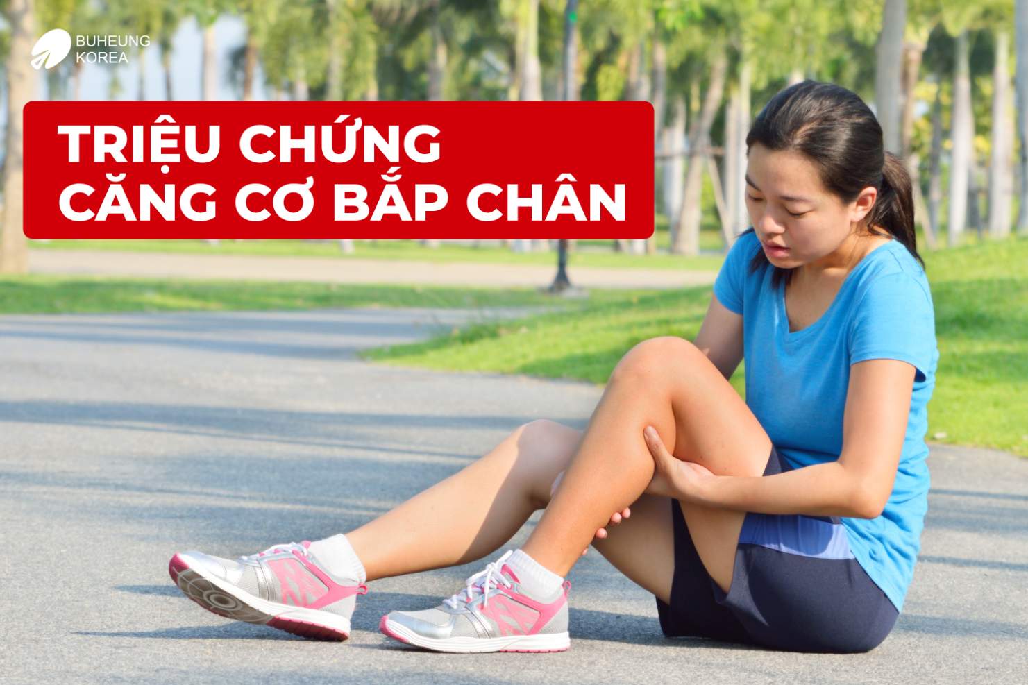 Minh họa triệu chứng căng cơ bắp chân