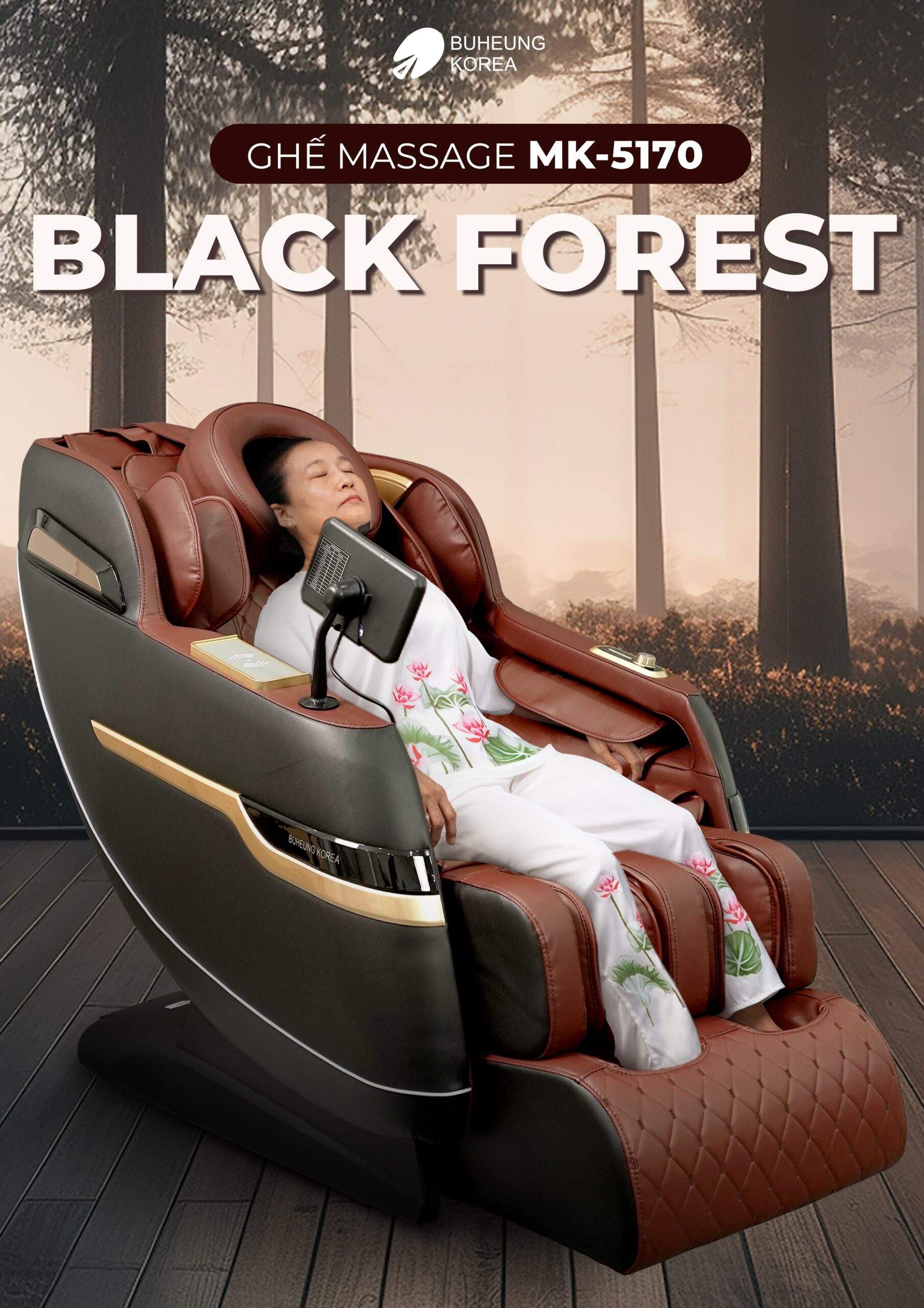 Ghế Massage BUHEUNG Black Forest MK-5170 16
