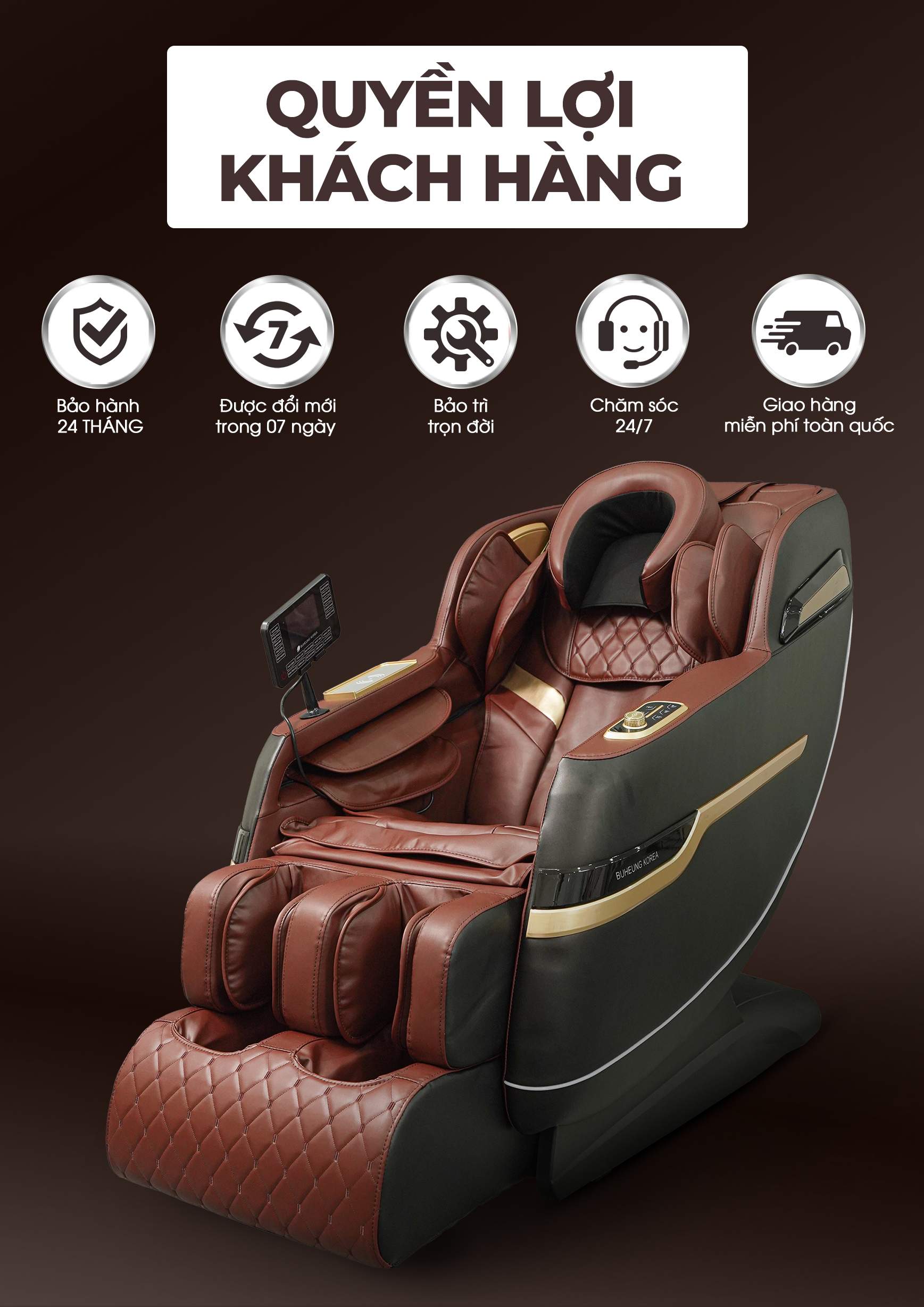 Ghế Massage BUHEUNG Black Forest MK-5170 26