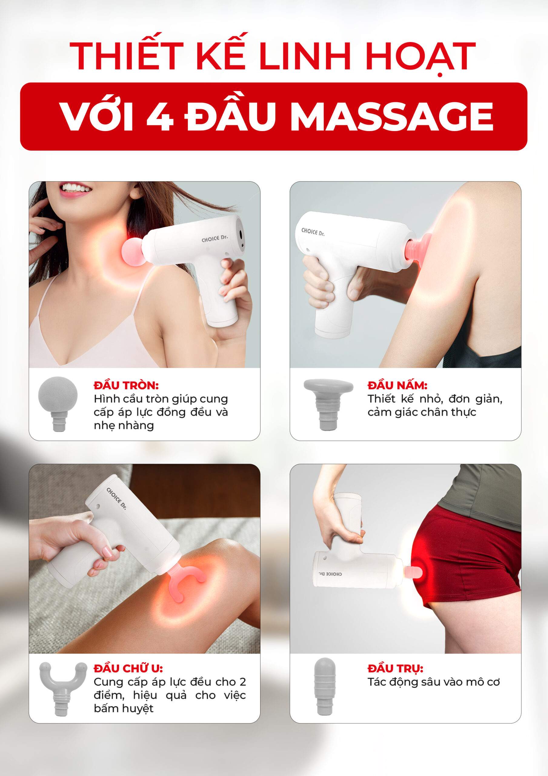 Súng massage Choice Dr. DC-001 18