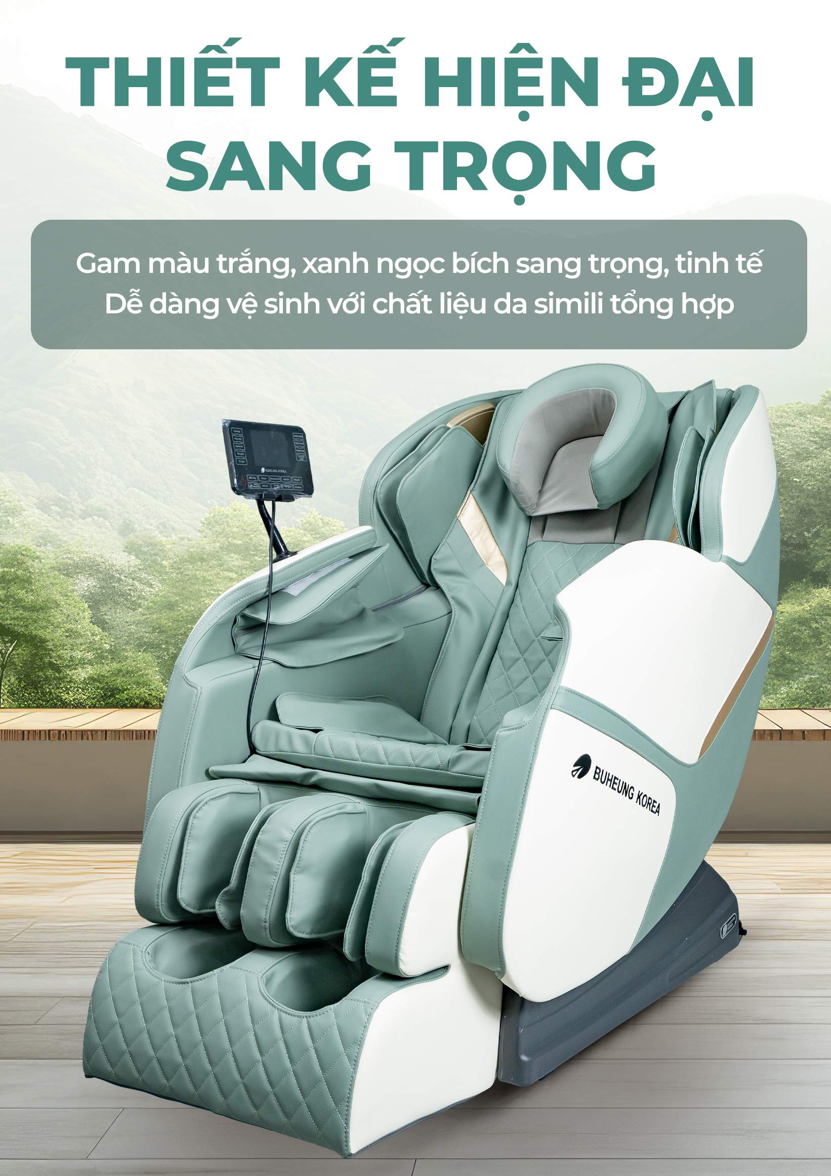 Ghế Massage Buheung Meadow Green MK-5080 18