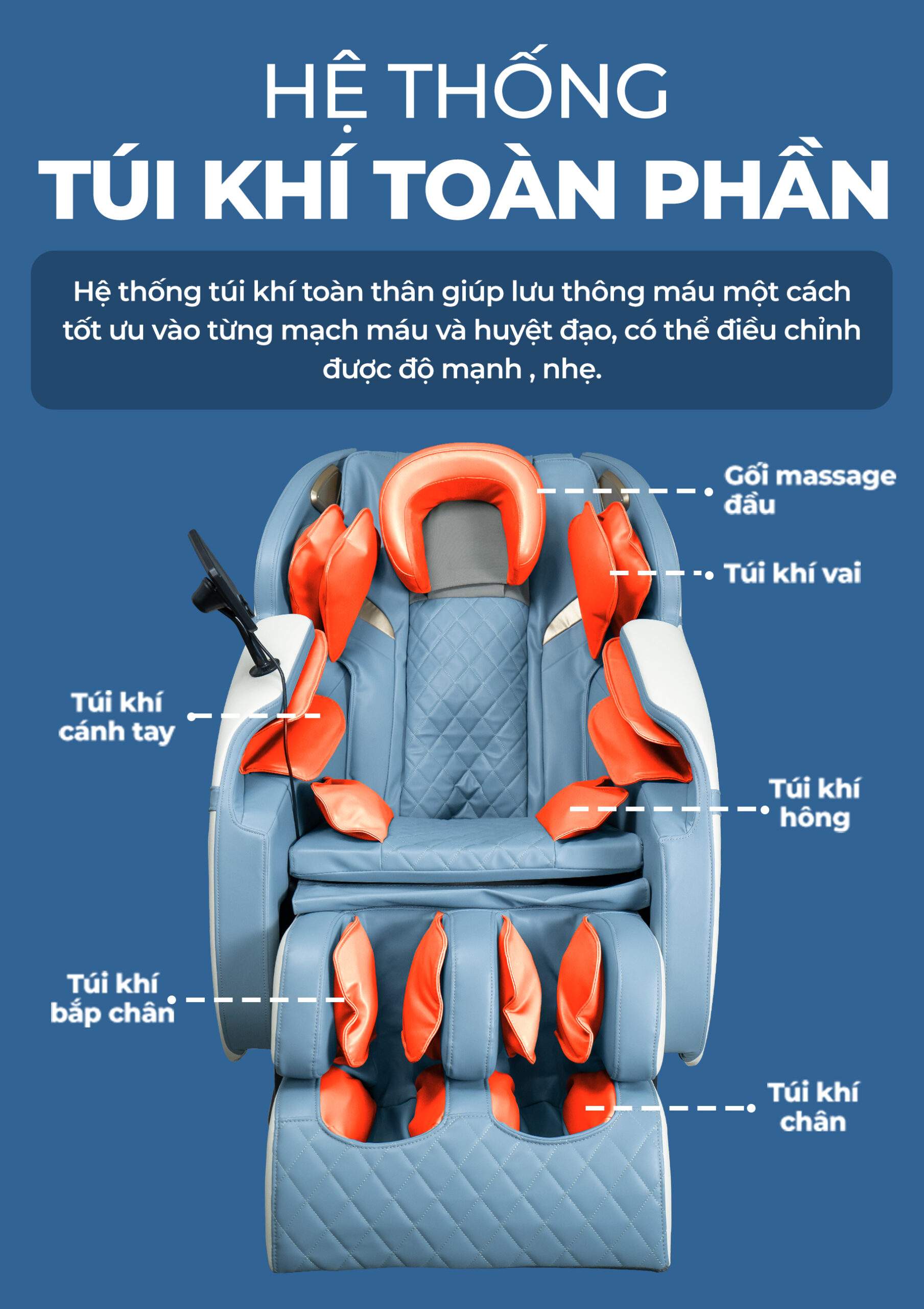 Ghế Massage Buheung Coastal Blue MK-5070 21