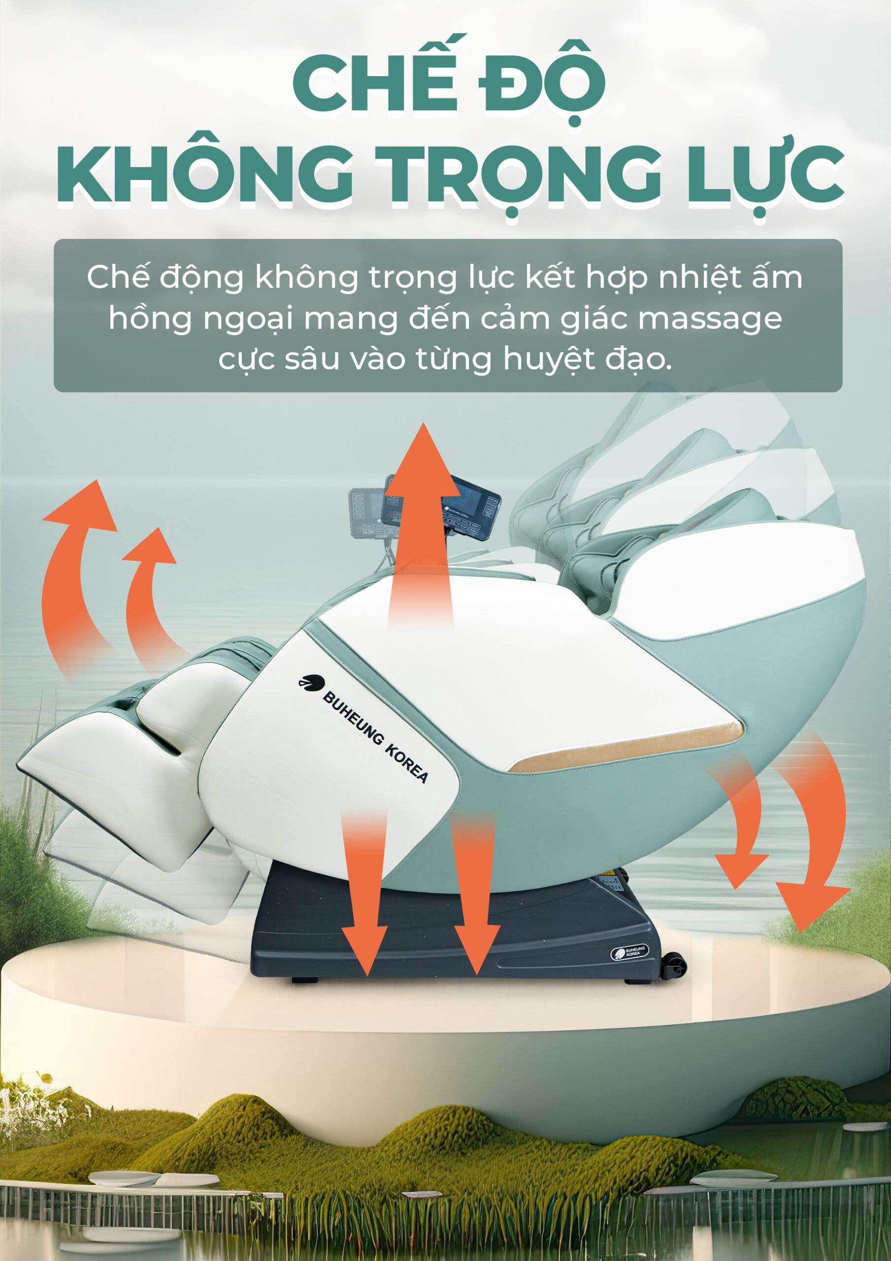 Ghế Massage Buheung Meadow Green MK-5080 24