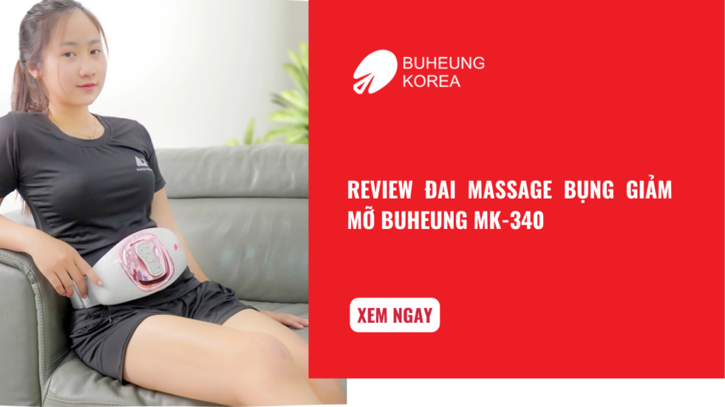 Review Đai Massage Bụng Giảm Mỡ Buheung MK-340 1