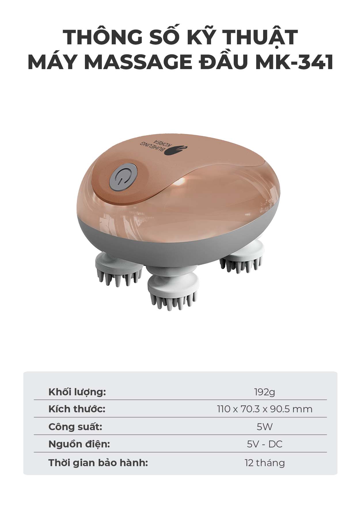 MÁY MASSAGE ĐẦU MK-341 13
