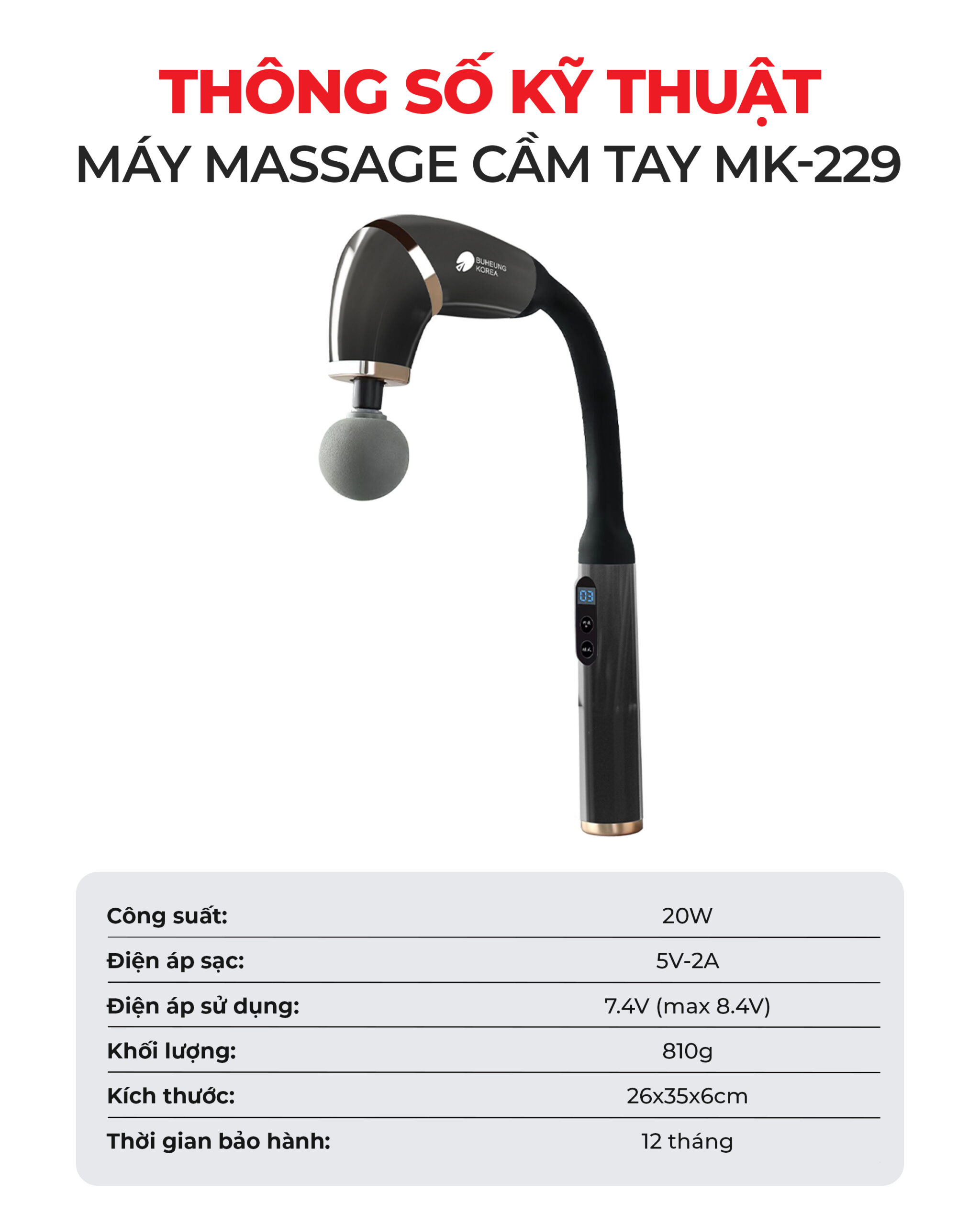 Máy Massage Cầm Tay MK-229 9