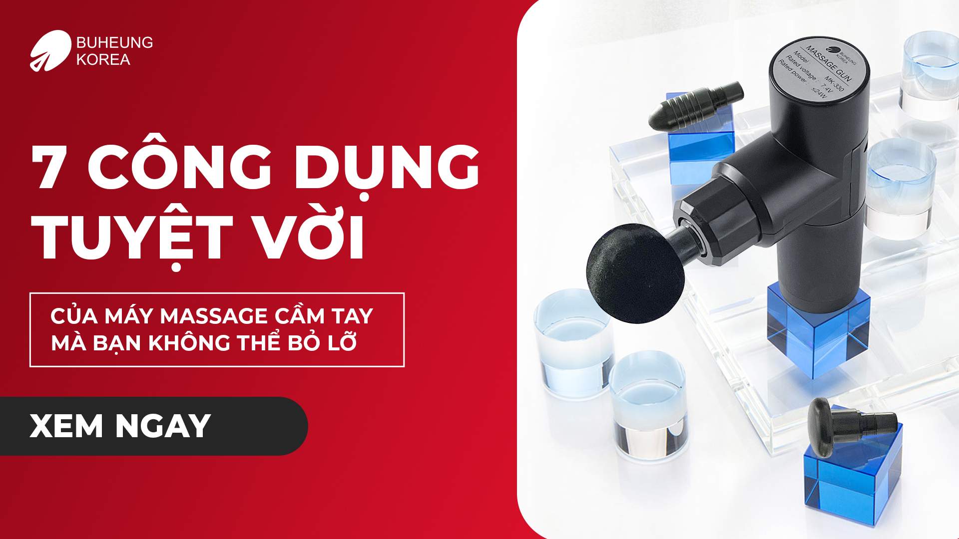 7 công dụng tuyệt vời của máy massage cầm tay 