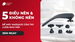 5 điều nên và không nên làm khi vệ sinh máy massage cầm tay