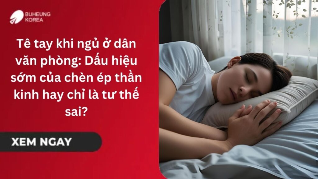 tê tay khi ngủ