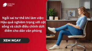 Ngồi sai tư thế khi làm việc