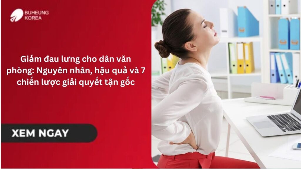 Giảm đau lưng cho dân văn phòng