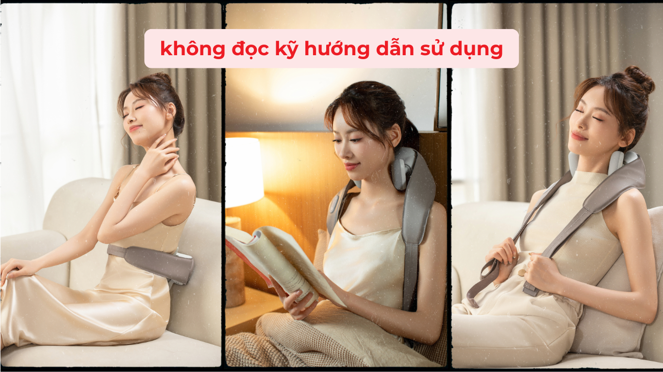 8 Sai Lầm Khi Sử Dụng Máy Massage Cổ Vai Gáy Không Phải Ai Cũng Biết 4