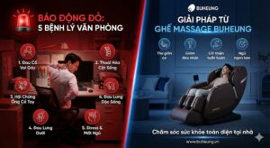 Báo Động Đỏ: 5 Bệnh Lý Văn Phòng "Tàn Phá" Cơ Thể & Giải Pháp Từ Ghế Massage Buheung 17
