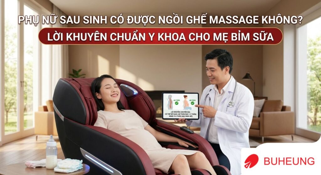 Phụ Nữ Sau Sinh Có Được Ngồi Ghế Massage Không? Lời Khuyên Chuẩn Y Khoa Cho Mẹ Bỉm Sữa 1