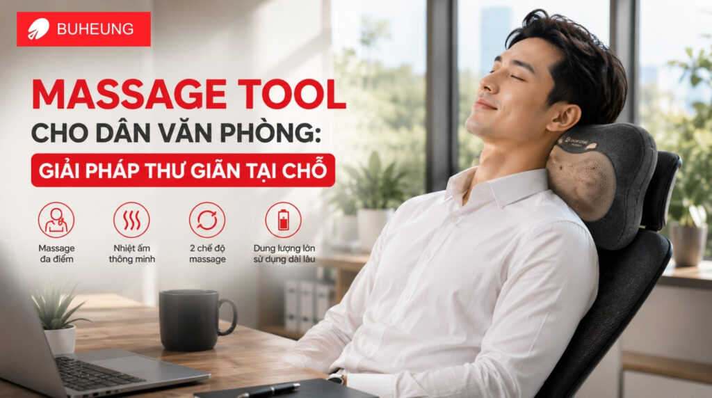Kinh nghiệm mua gối massage đầu chất lượng, bền bỉ tại nhà 3