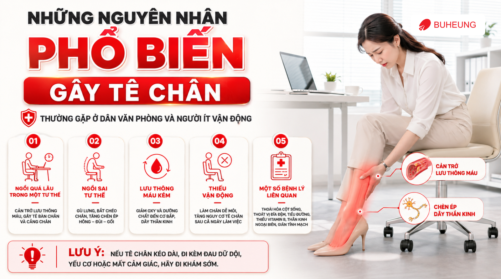 Vì Sao Tê Chân Khi Ngồi Lâu? Nguyên Nhân Và Cách Khắc Phục Hiệu Quả 1