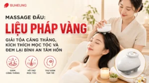 Massage đầu thư giãn, liệu pháp vàng giảm căng thẳng, không gian spa yên bình, kích thích mọc tóc.