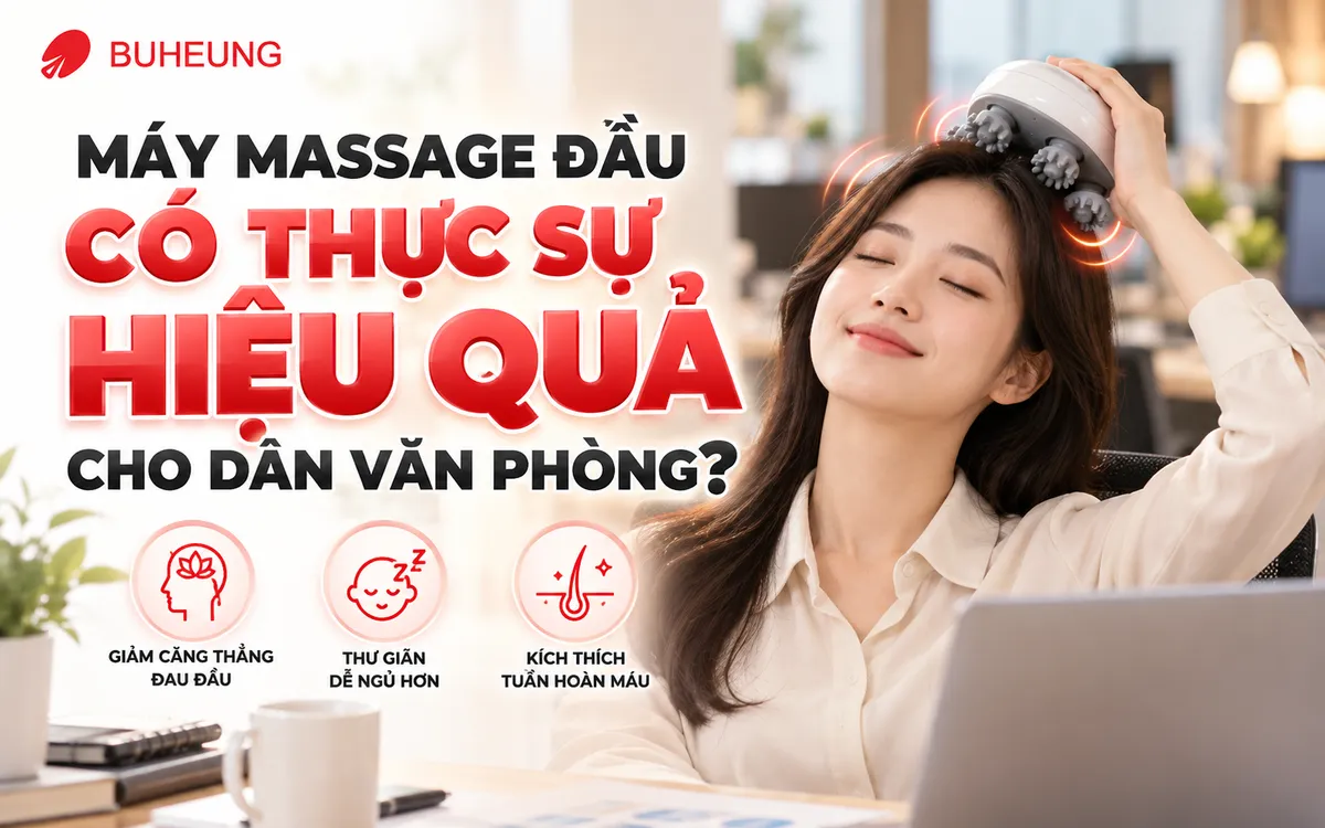 Máy Massage Đầu Cho Dân Văn Phòng: Giải Pháp Đánh Tan Căng Thẳng, Tăng Cường Hiệu Suất 3 Sơ đồ minh họa các huyệt đạo trên đầu và cổ như Thái Dương, Bách Hội, Phong Trì, Thiên Trụ, Á Môn, giải thích cơ chế massage.