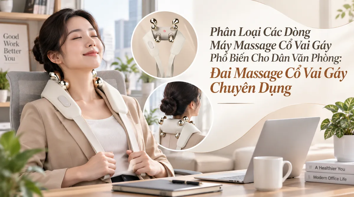 Máy Massage Cổ Vai Gáy Cho Dân Văn Phòng: Tiêu Chí Lựa Chọn Và Hướng Dẫn Sử Dụng Hiệu Quả 4 Đai massage cổ vai gáy chuyên dụng cho dân văn phòng, đa dạng mẫu mã và tính năng.