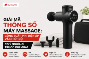 Giải Mã Thông Số Máy Massage: Công Suất, Pin, Điện Áp và Nhiệt Độ Có Ý Nghĩa Gì Trước Khi Mua?