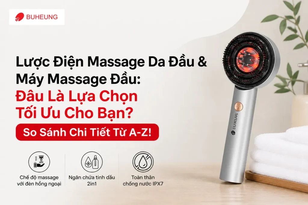 Lược Điện Massage Da Đầu & Máy Massage Đầu: Đâu Là Lựa Chọn Tối Ưu Cho Bạn? So Sánh Chi Tiết Từ A-Z!