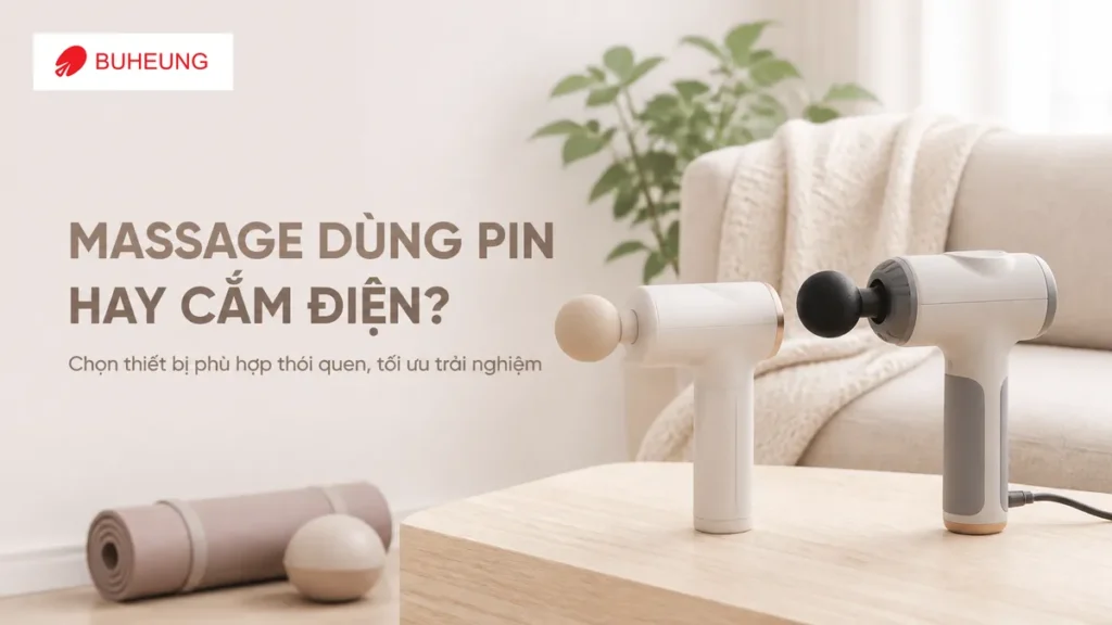 Thiết Bị Massage Dùng Pin Hay Cắm Điện: Lựa Chọn Nào Tối Ưu Cho Thói Quen Của Bạn?